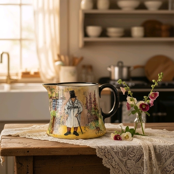 Royal Doulton Gaffers Argus Jug D4210 c1925 English Pottery Antique Rare EUC - Picture 12 of 12